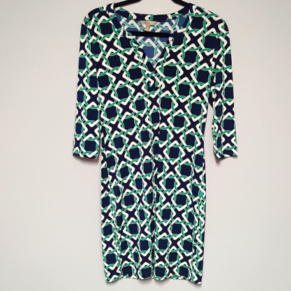 Banana Republic Factory Navy Long Sleeve Dress